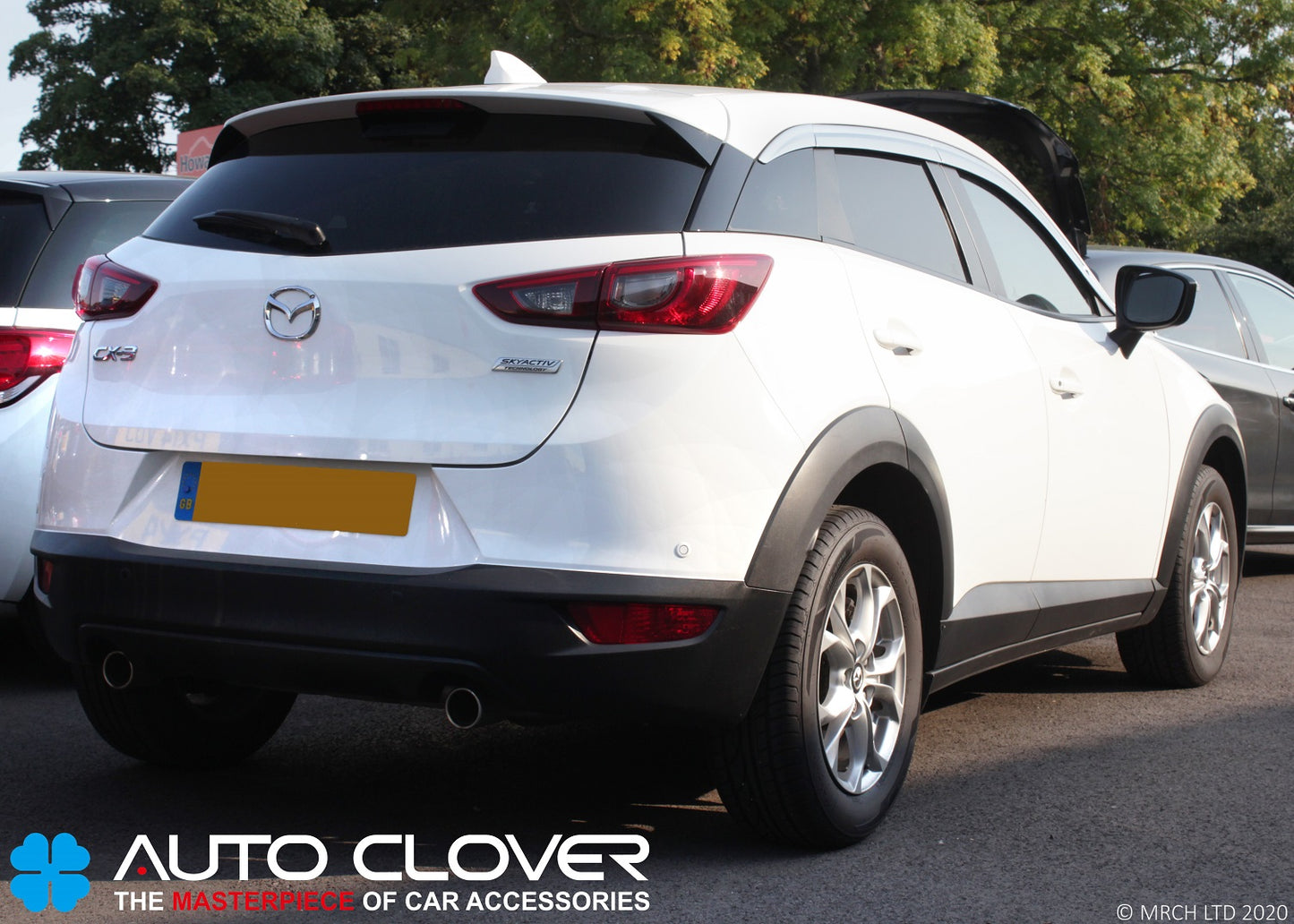 Auto Clover Chrome Wind Deflectors Set for Mazda CX-3 2015+ (6 pieces)