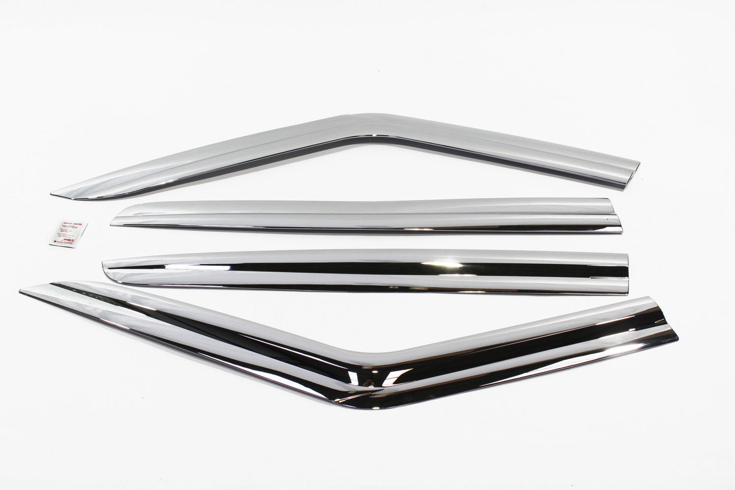 Auto Clover Chrome Wind Deflectors Set for Land Rover Discovery 3 & 4 (4 pieces)