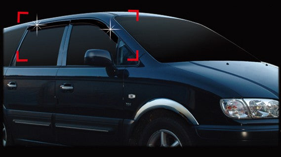Auto Clover Wind Deflectors Set for Hyundai Trajet 1999 - 2008 (4 pieces)