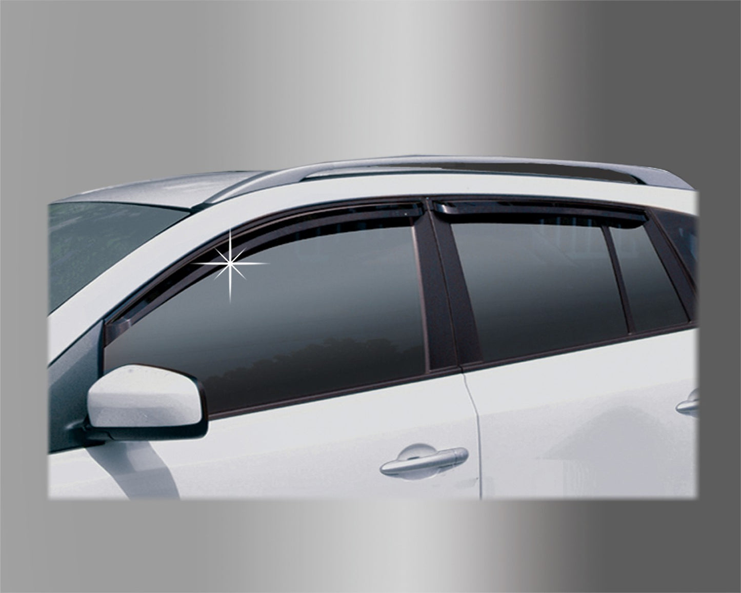 Auto Clover Wind Deflectors Set for Renault Koleos 2008 - 2015 (4 pieces)