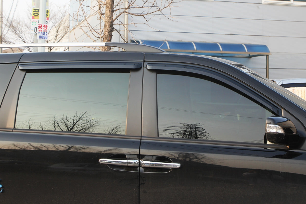 Auto Clover Wind Deflectors Set for Kia Sedona 2006 - 2014 (4 pieces)