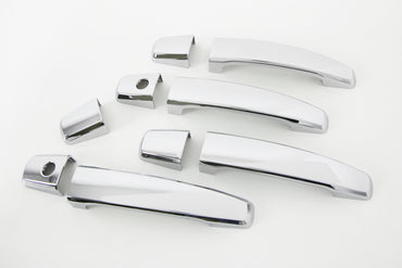 Auto Clover Chrome Exterior Door Handle Trim for Vauxhall Opel Corsa D 2006 - 14