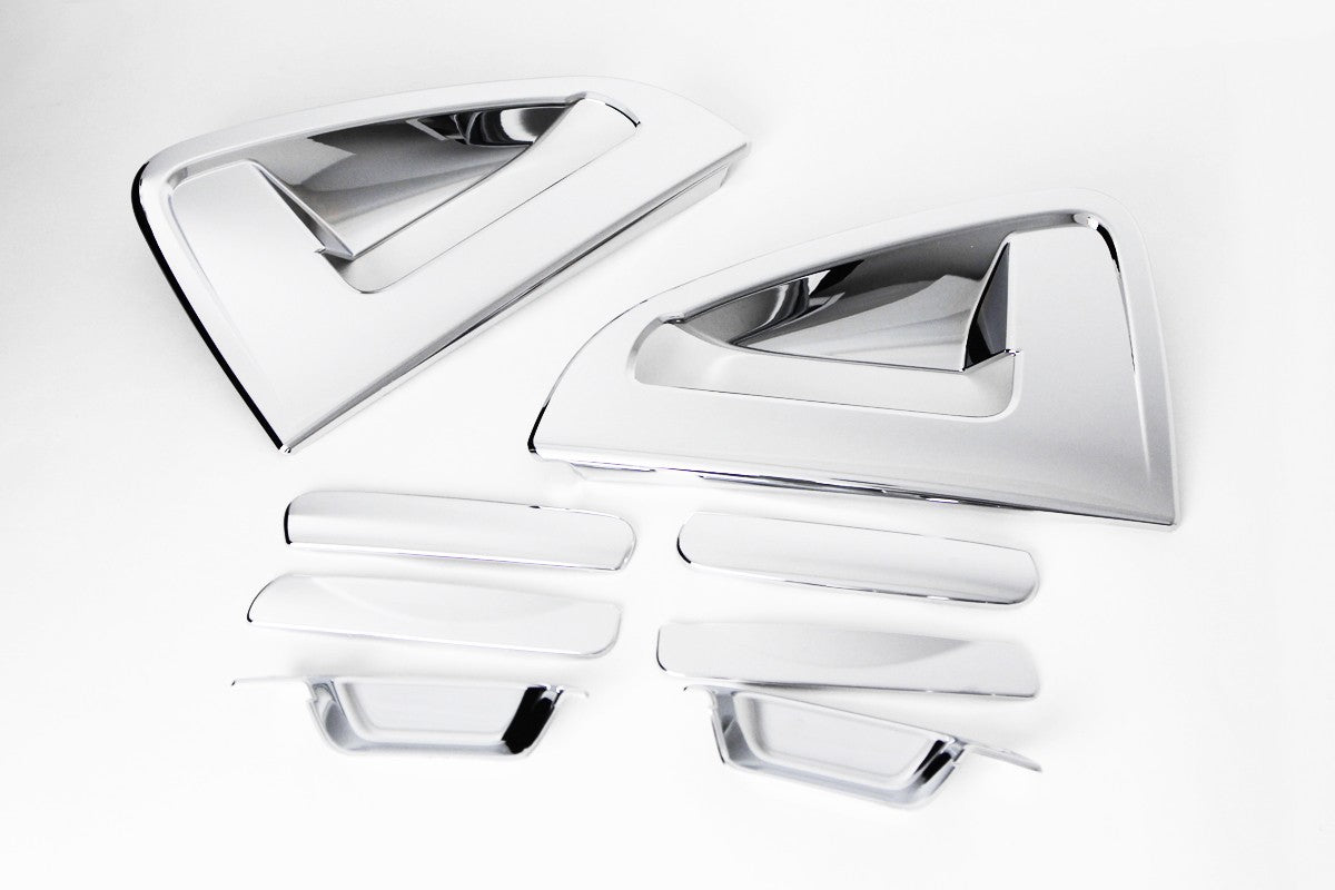 Auto Clover Chrome Door Handle Covers Trim Set for Chevrolet Spark 2010 - 2015