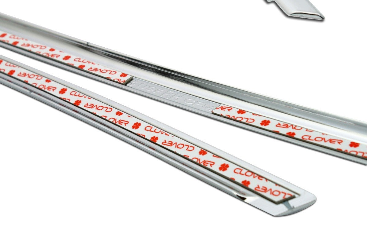 Auto Clover Chrome C Pillar Window Frame Cover for Hyundai Santa Fe 2007 - 2012