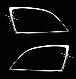 Auto Clover Chrome Headlight Surround Trim Set for Kia Sorento 2003 - 2006