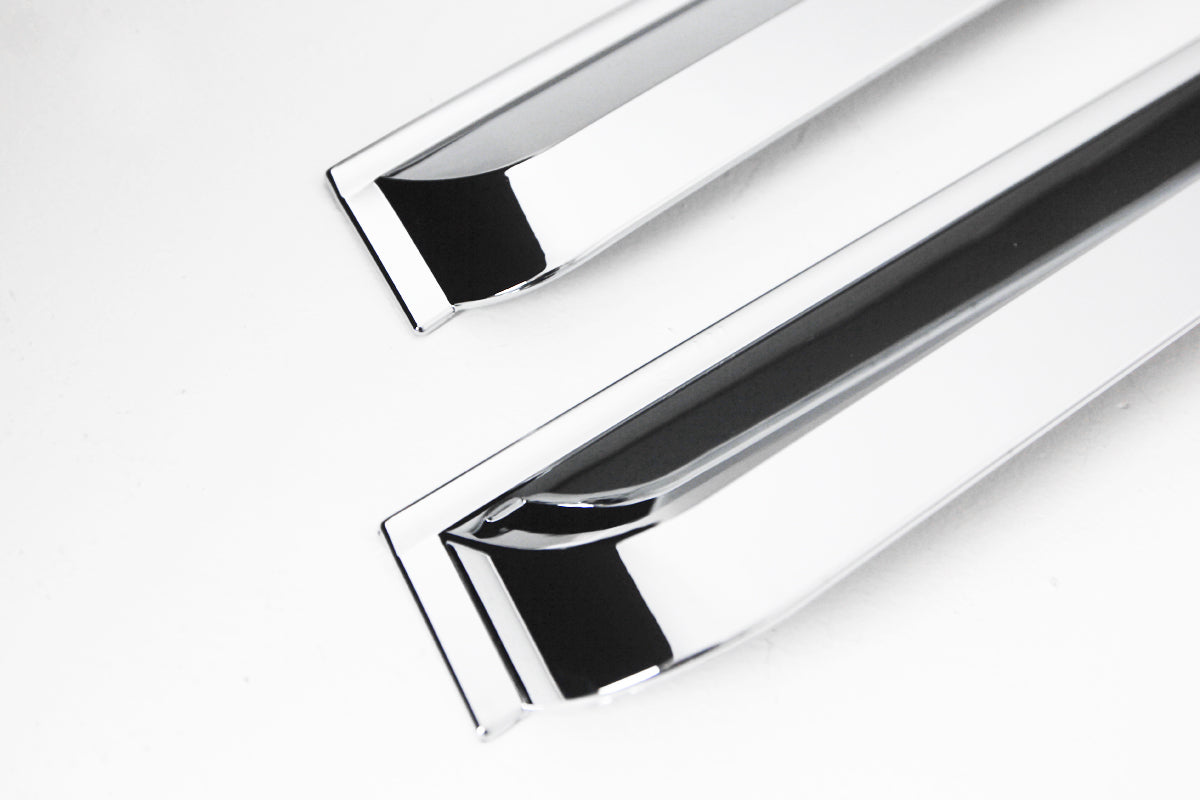 Auto Clover Chrome Wind Deflector Set For Ssangyong Rexton W 2014 - 2017 (4 pcs)
