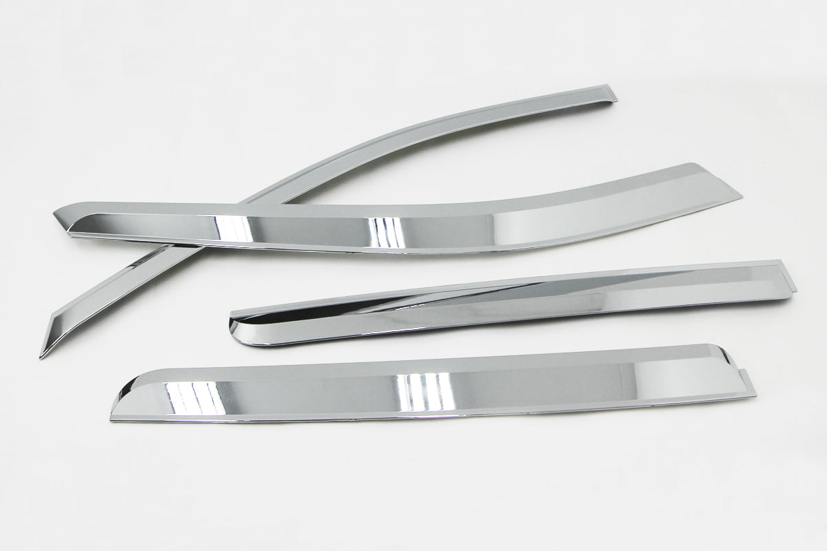 Auto Clover Chrome Wind Deflectors for Ssangyong Korando Sports / Musso 2013-18