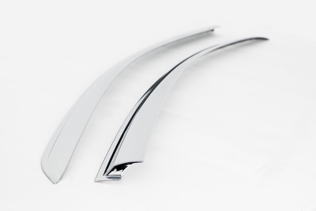 Auto Clover Chrome Wind Deflectors Set for Chevrolet Spark 2010 - 2015 (4 pieces)