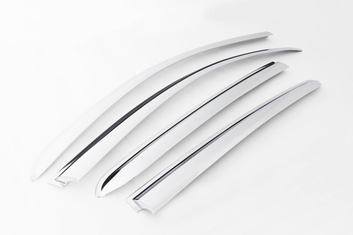 Auto Clover Chrome Wind Deflectors Set for Chevrolet Spark 2010 - 2015 (4 pieces)