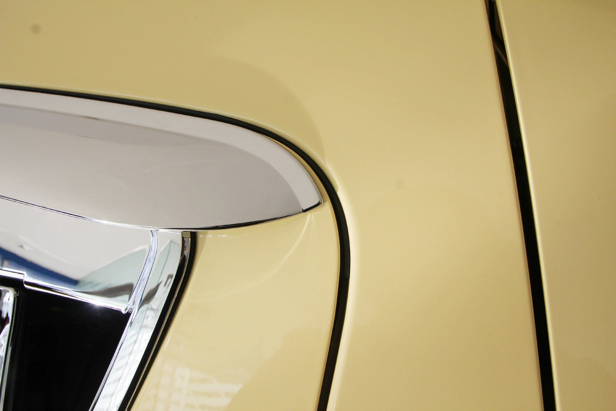 Auto Clover Chrome Wind Deflectors Set for Chevrolet Spark 2010 - 2015 (4 pieces)