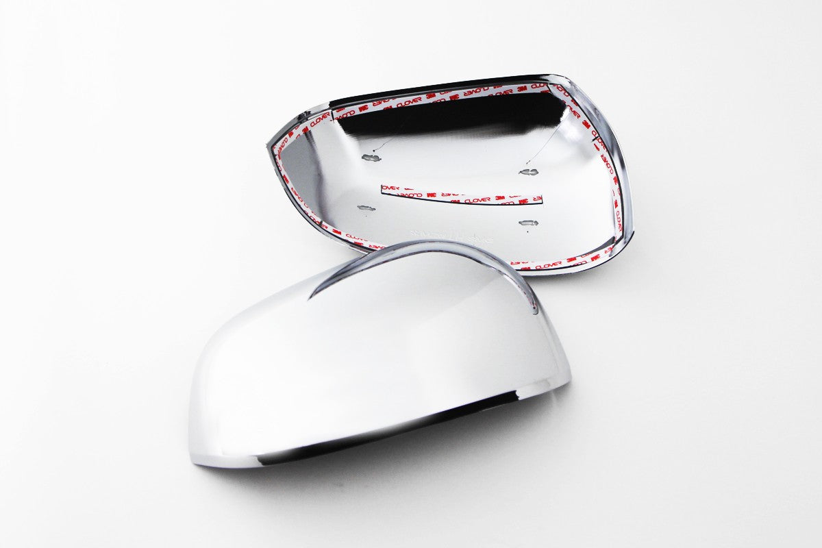 Auto Clover Chrome Wing Mirror Cover Trim Set for Chevrolet Spark 2010 - 2015
