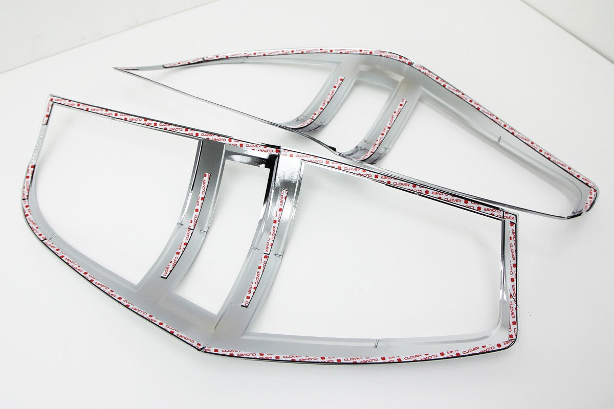 Auto Clover Chrome Tail Light Cover Trim Set for Hyundai i800 2008 - 2017