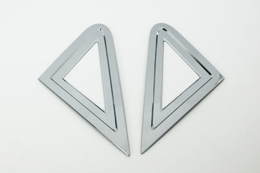 Auto Clover Chrome A Pillar Cover Trim Set for Hyundai i800 / iLoad 2008+