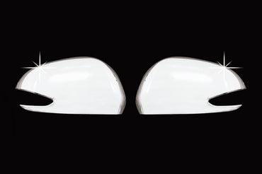 Auto Clover Chrome Wing Mirror Cover Trim Set for Hyundai Santa Fe 2019 - 2023