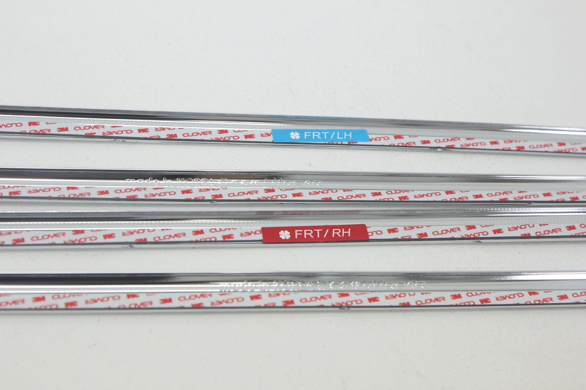 Auto Clover Chrome Side Door Window Frame Trim Set for the Kia Carens 2013+