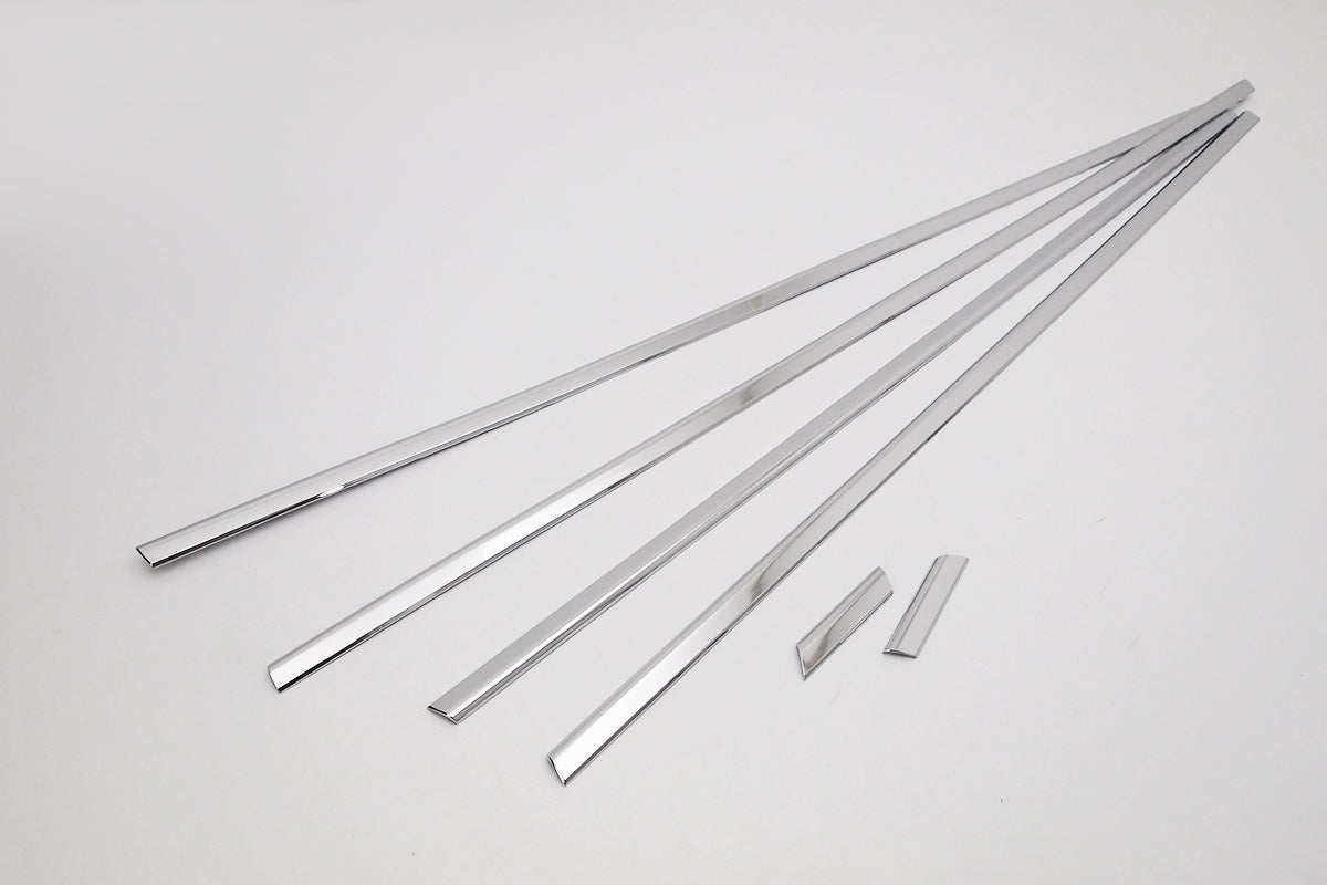 Auto Clover Chrome Side Window Rubber Cover Trim Set for Hyundai Ioniq 2016+