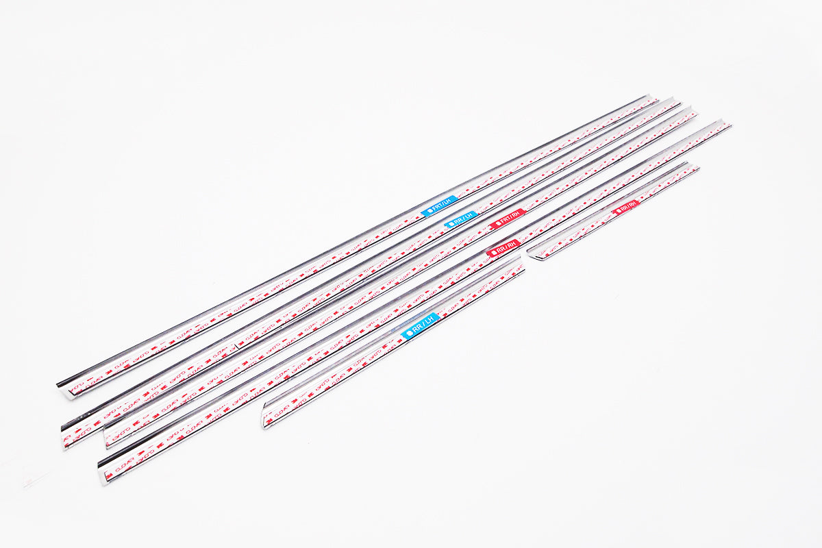 Auto Clover Chrome Side Door Window Frame Trim Set for Kia Niro 2016 - 2021