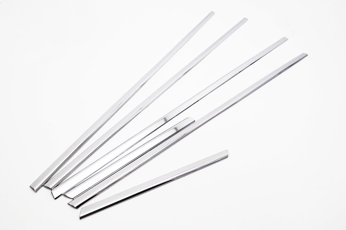 Auto Clover Chrome Side Door Window Frame Trim Set for Kia Niro 2016 - 2021