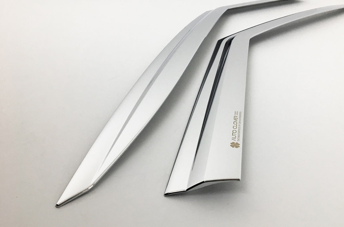 Auto Clover Chrome Wind Deflectors for Land Rover Discovery 5 2017+ (6 pieces)