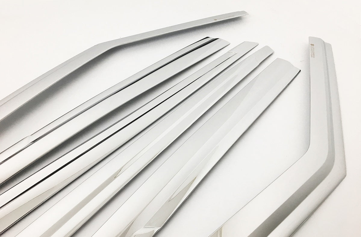 Auto Clover Chrome Wind Deflectors for Land Rover Discovery 5 2017+ (6 pieces)