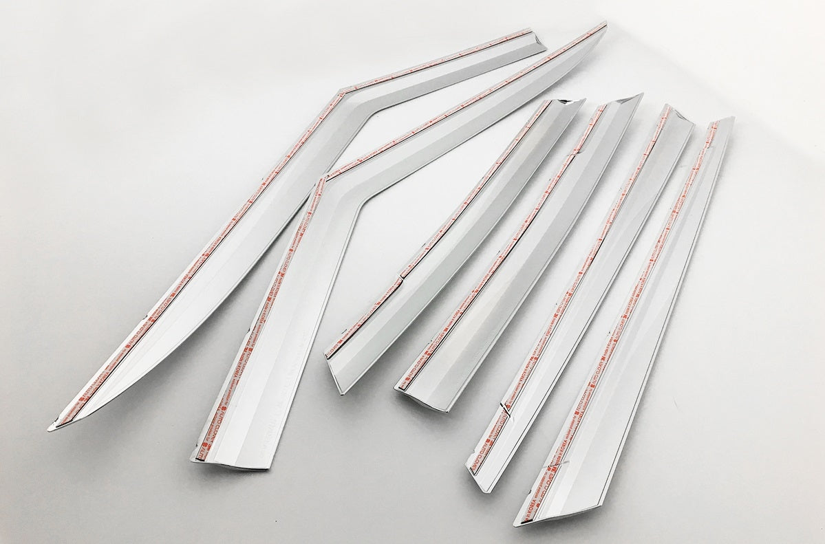 Auto Clover Chrome Wind Deflectors for Land Rover Discovery 5 2017+ (6 pieces)