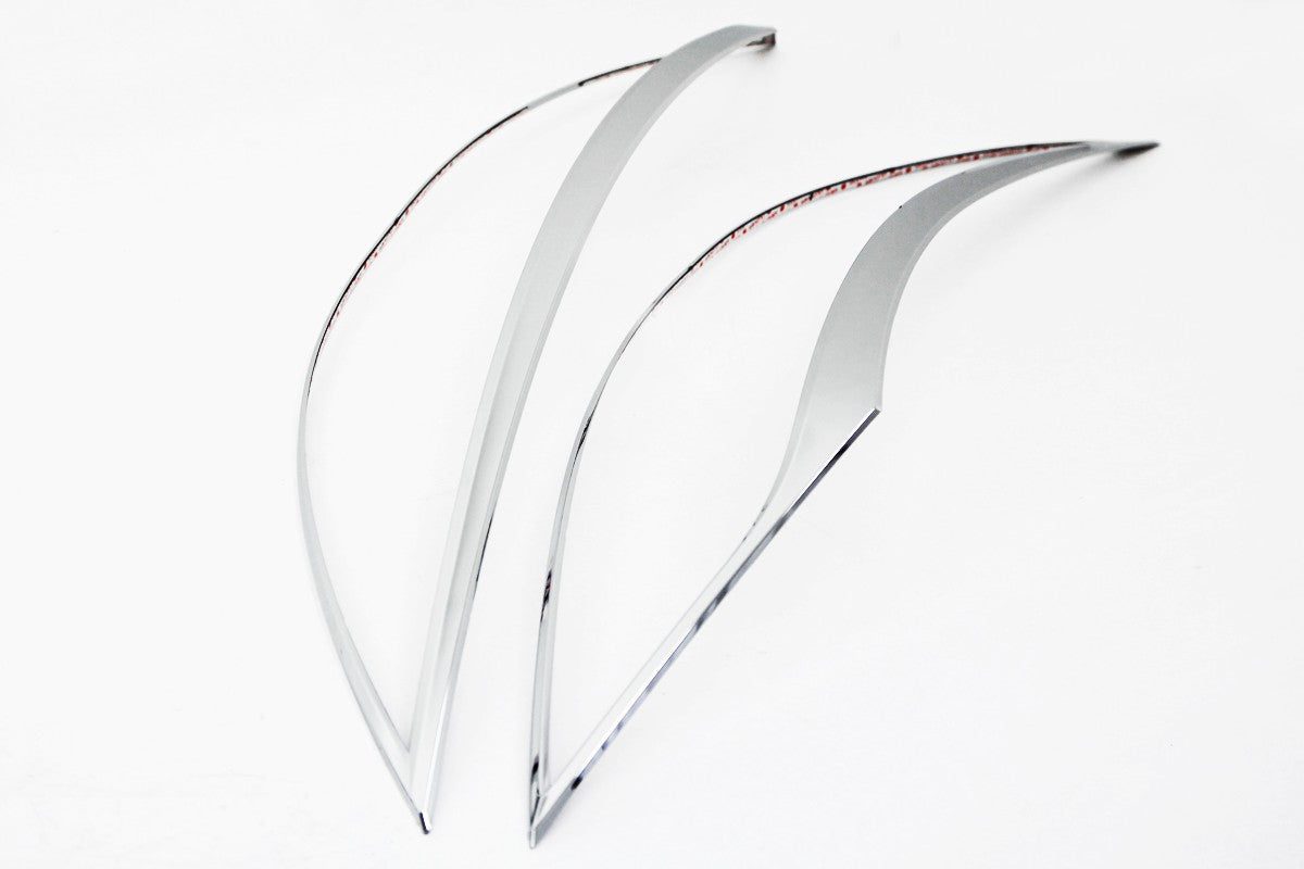 Auto Clover Chrome Headlight Surround Trim Set for Kia Sportage 2010 - 2015