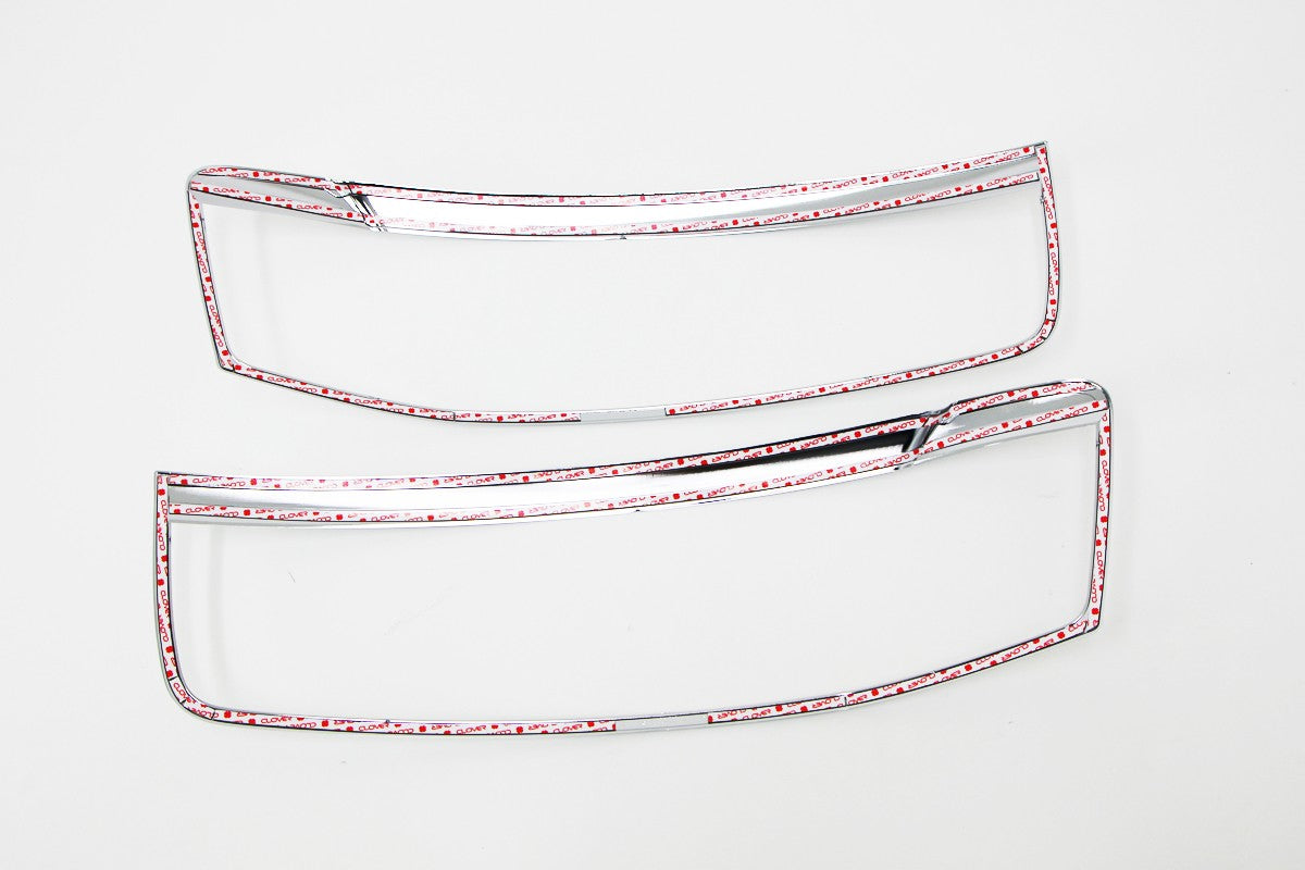 Auto Clover Chrome Headlight Lamp Surrounds Trim Set for Chevrolet Captiva 2011+