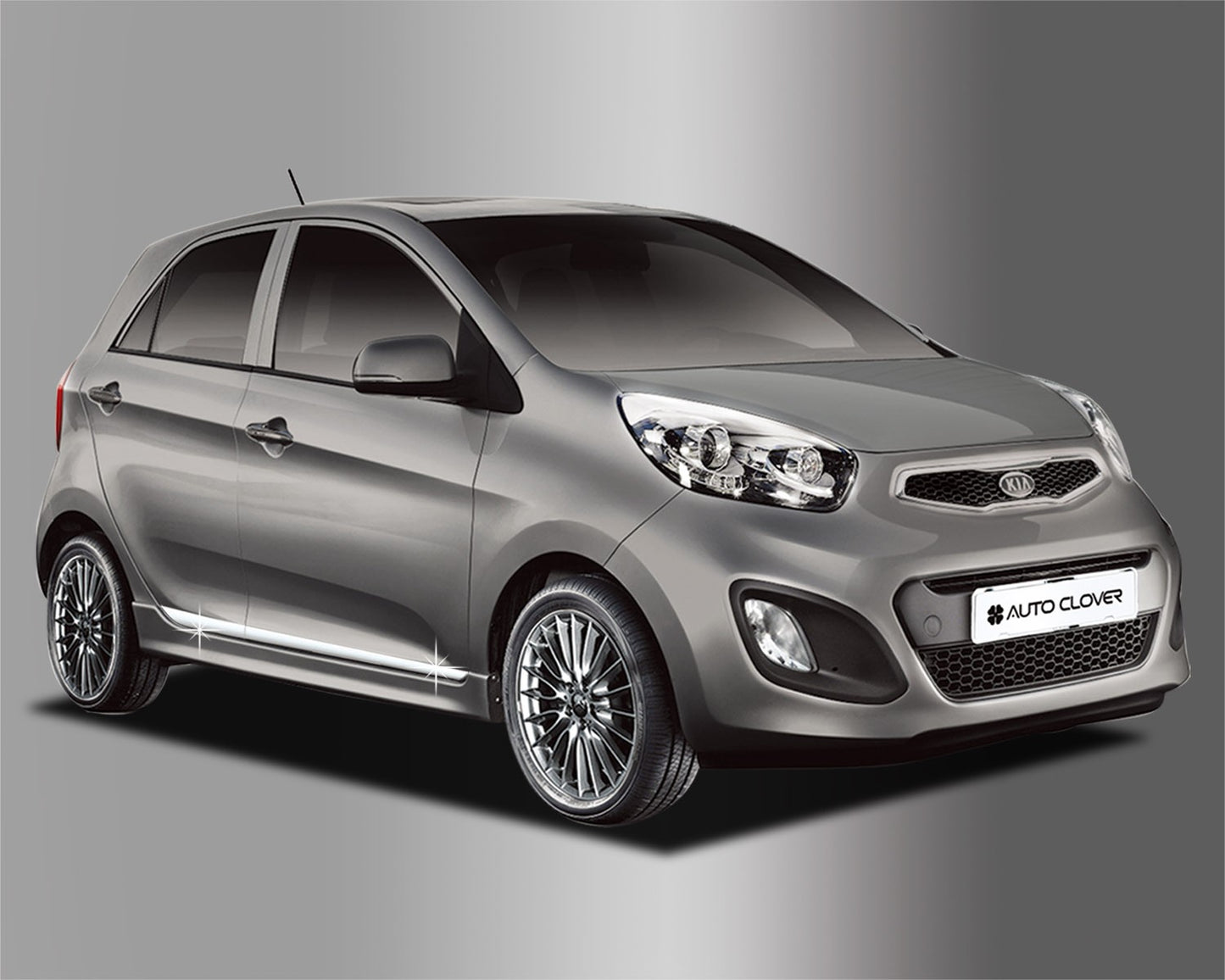Auto Clover Chrome Side Door Trim Set 5 Door for Kia Picanto 2012 - 2016