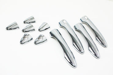 Auto Clover Chrome Door Handle Cover Trim Set Keyless entry for Hyundai IX35