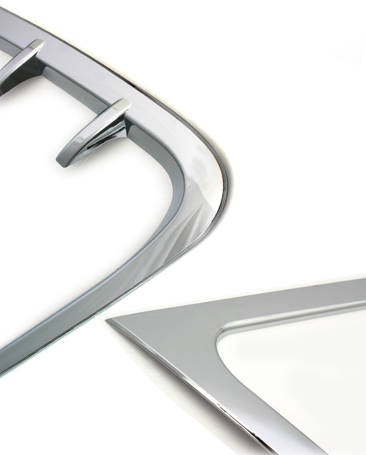 Auto Clover Chrome C Pillar Cover Trim Set for Hyundai Santa Fe 2001 - 2006