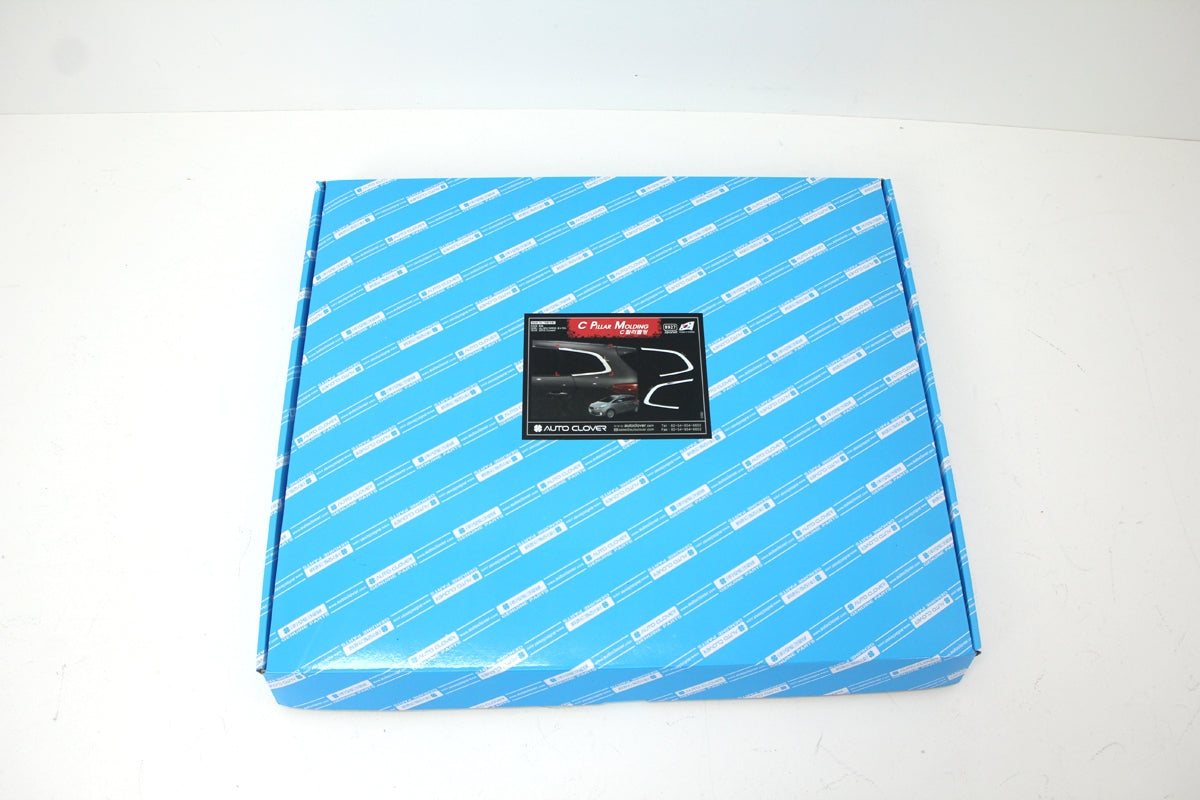 Auto Clover Chrome C Pillar Cover Trim Set for Kia Carens 2013+