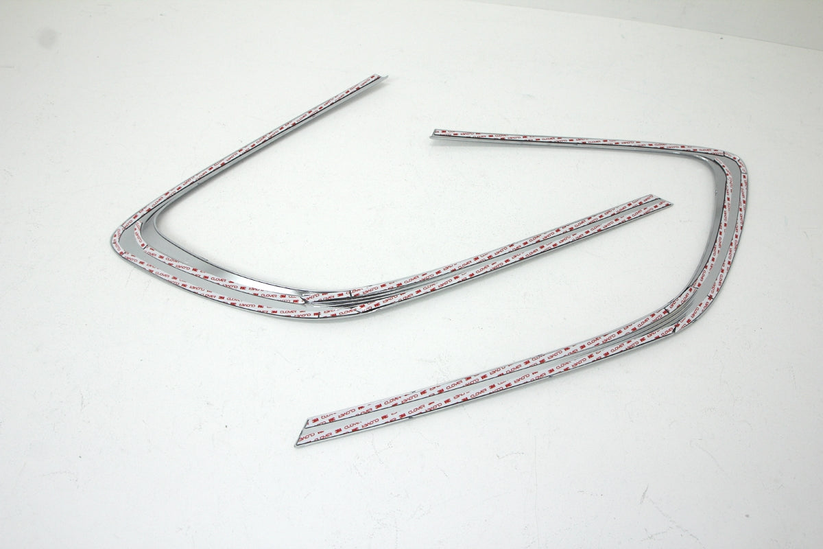 Auto Clover Chrome C Pillar Cover Trim Set for Kia Carens 2013+