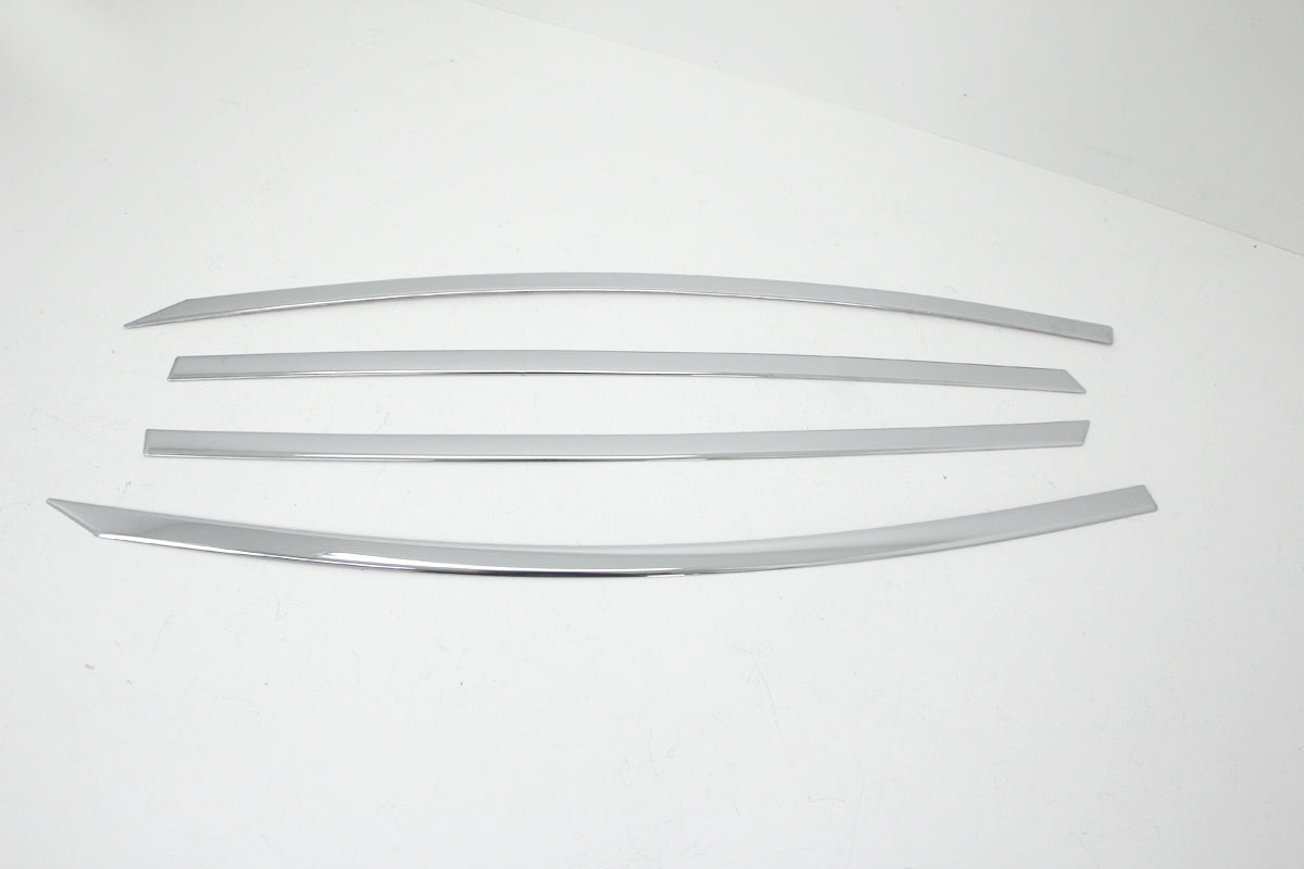 Auto Clover Chrome Side Window Top Frame Cover Trim Set for Kia Carens 2013+