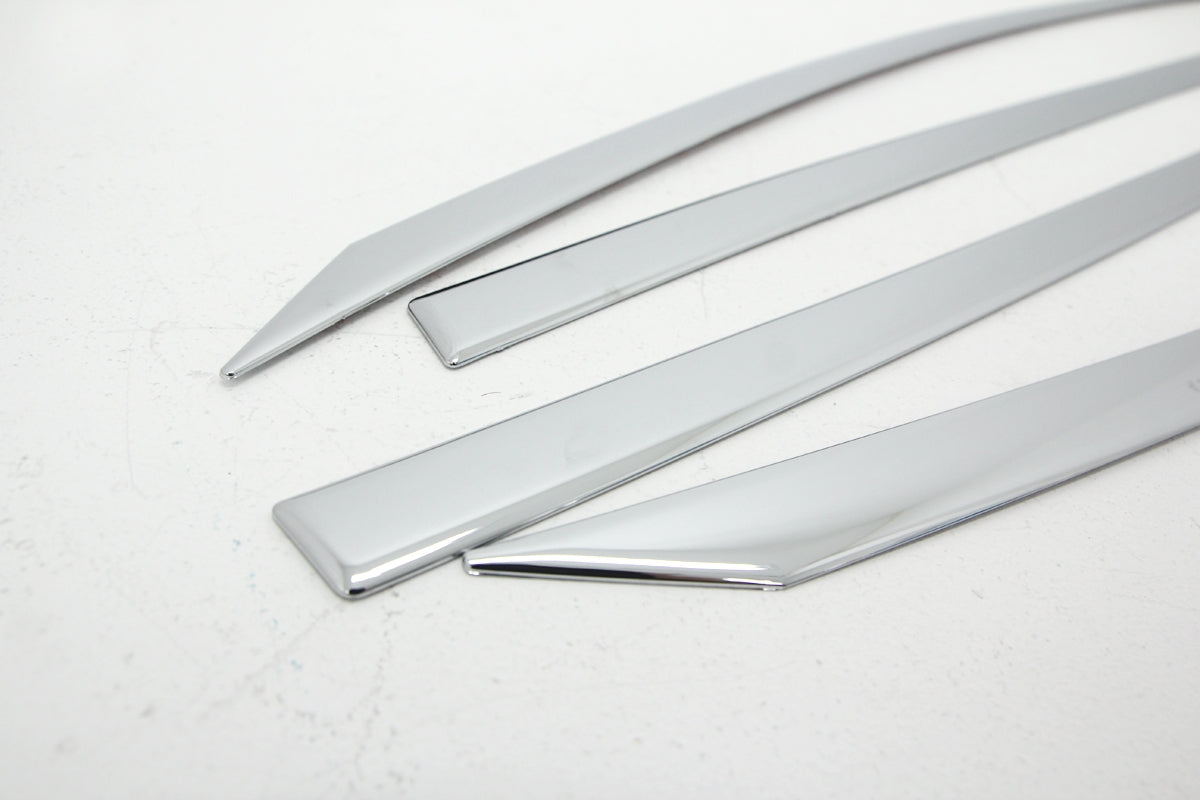 Auto Clover Chrome Side Window Top Frame Cover Trim Set for Kia Carens 2013+