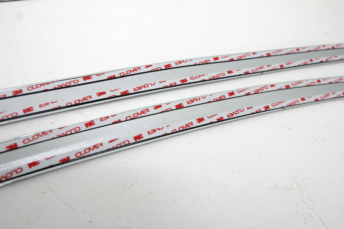 Auto Clover Chrome Side Window Top Frame Cover Trim Set for Kia Carens 2013+