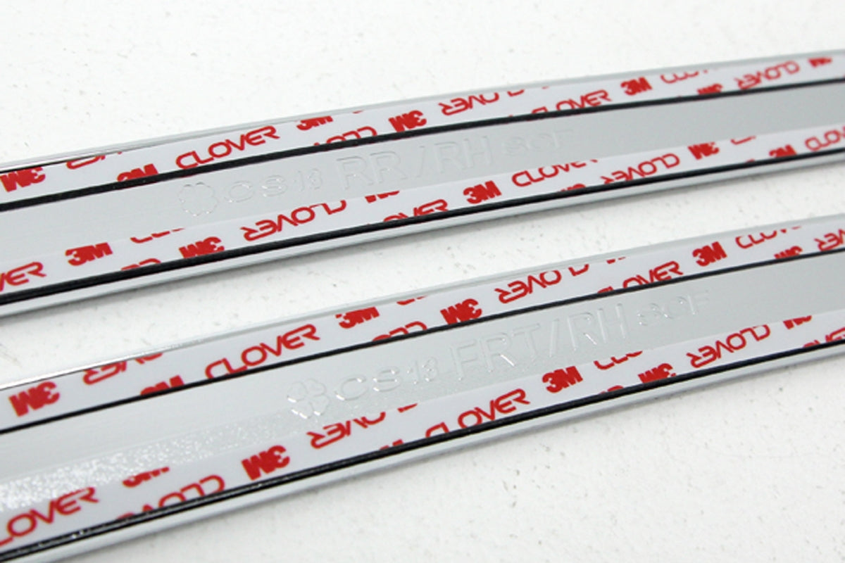 Auto Clover Chrome Side Window Top Frame Cover Trim Set for Kia Carens 2013+