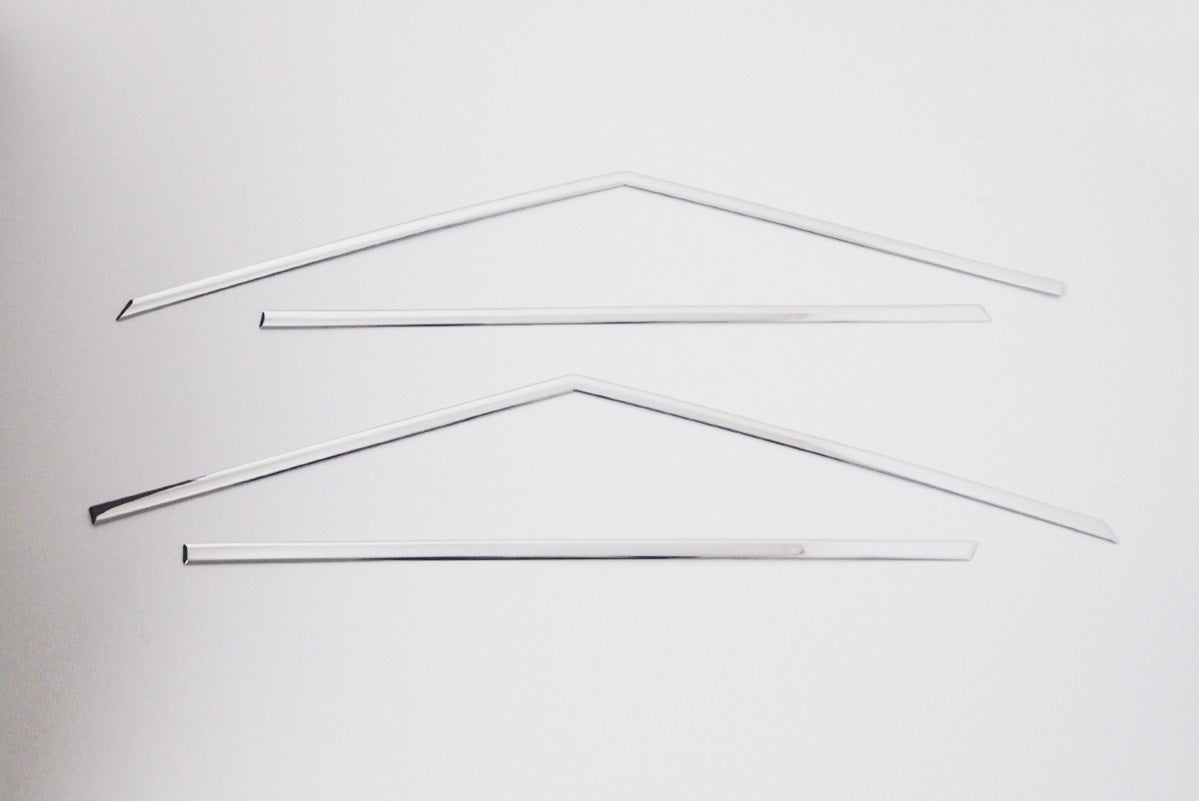 Auto Clover Chrome Side Window Top Frame Trim Cover for Ssangyong Tivoli 2014+