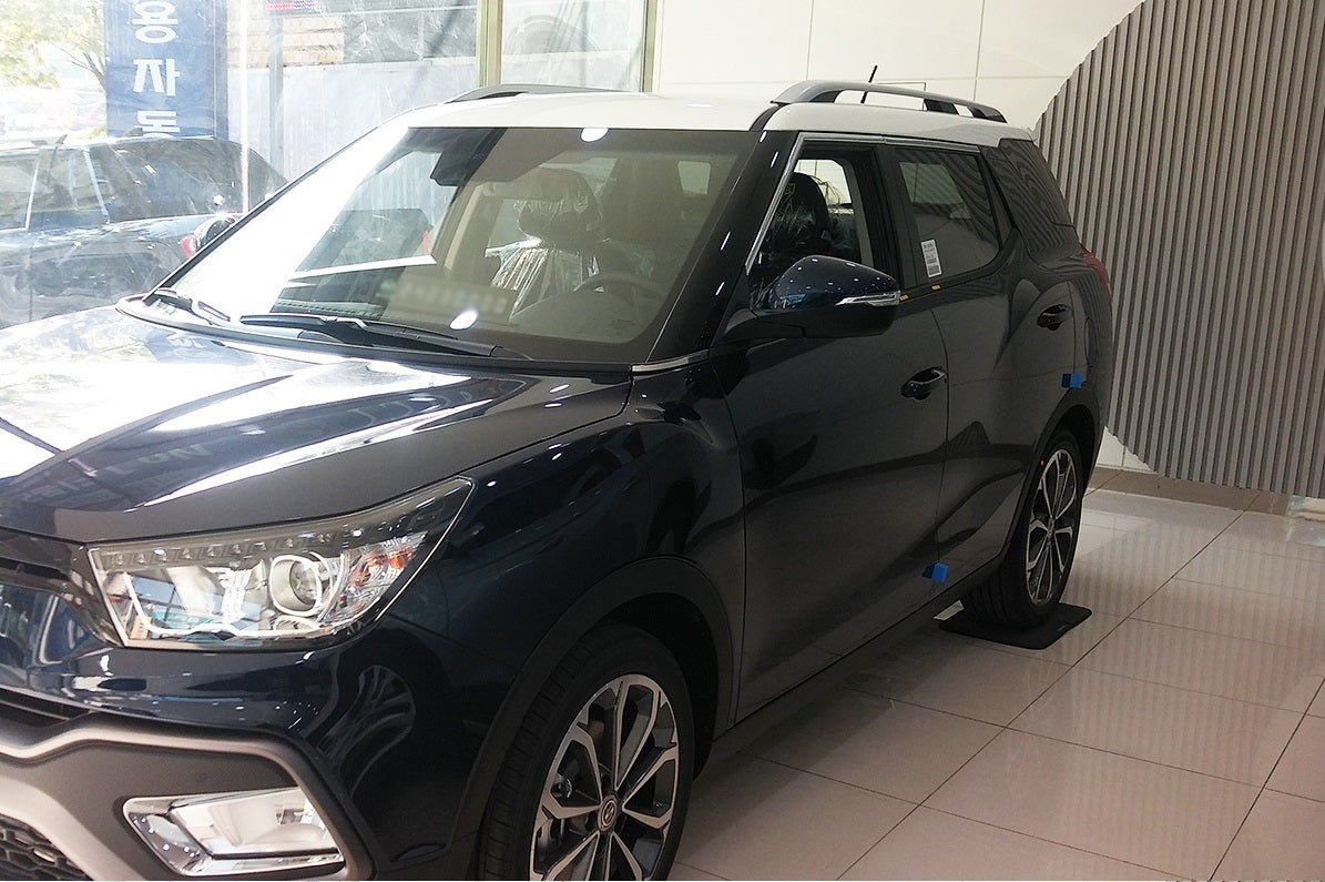 Auto Clover Chrome Side Window Top Frame Trim Cover for Ssangyong Tivoli 2014+
