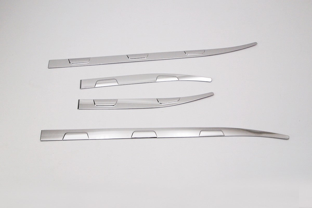 Auto Clover Chrome Side Door Trim Set for Jeep Renegade 2014+