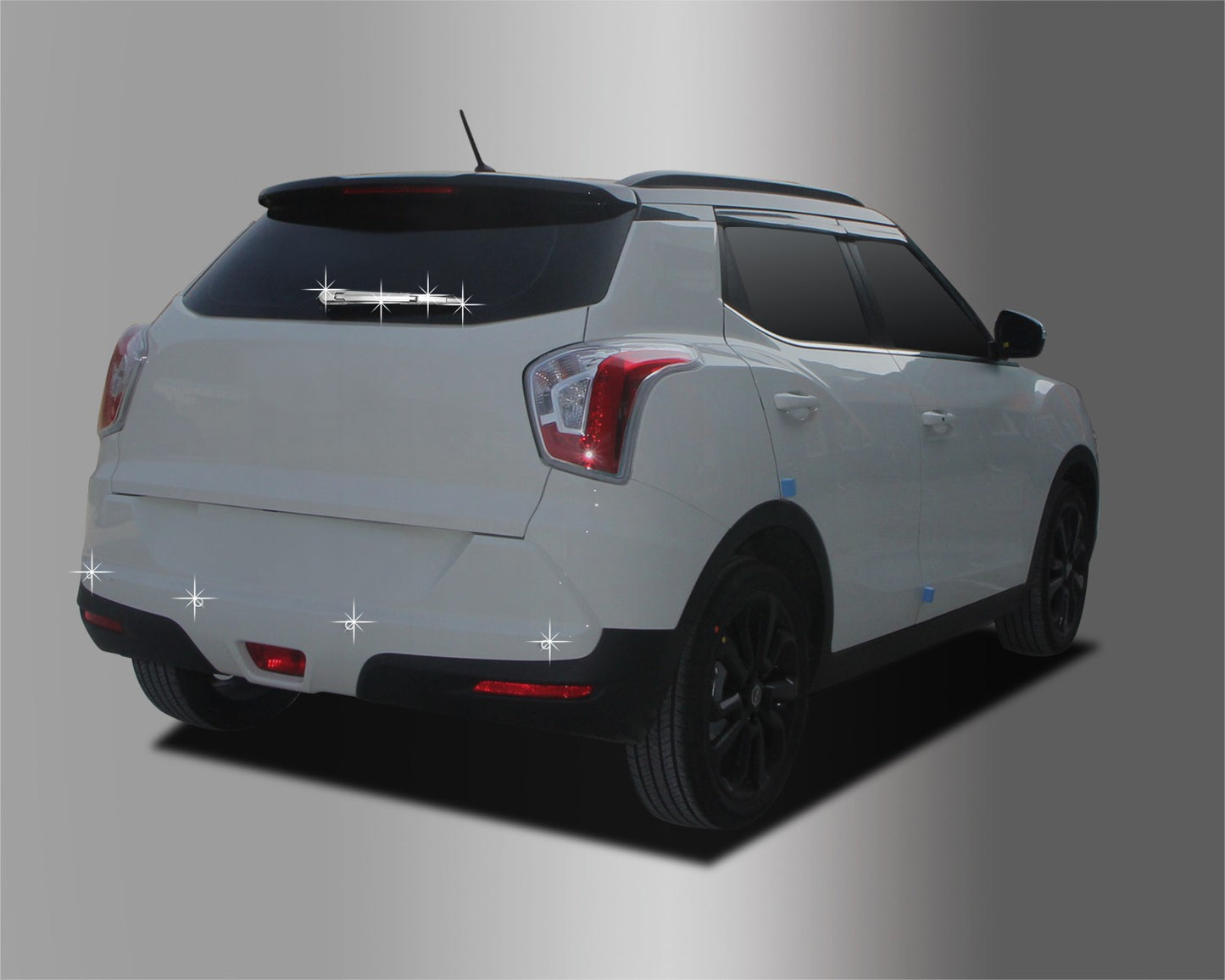 Auto Clover Chrome Rear Styling Trim Set for Ssangyong Tivoli 2014+