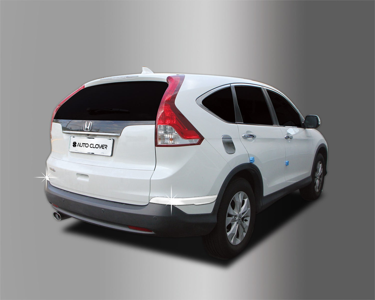 Auto Clover Chrome Front and Rear Bumper Trim Set for Honda CRV 2012 - 2014