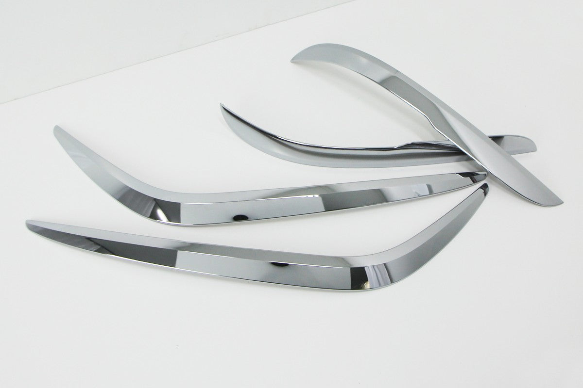 Auto Clover Chrome Front and Rear Bumper Trim Set for Honda CRV 2012 - 2014