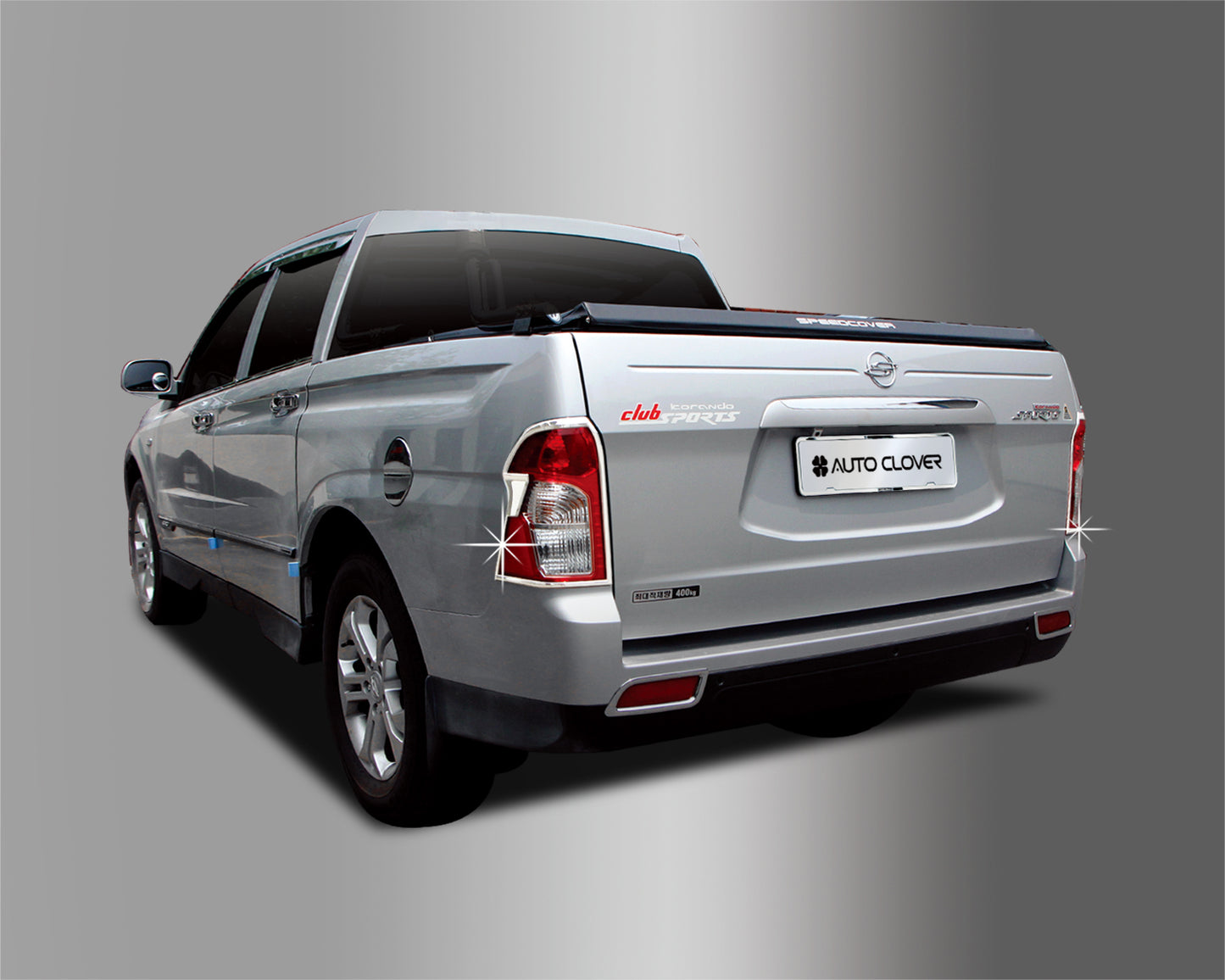 Auto Clover Chrome Tail Light Surround for Ssangyong Korando Sport/Musso 2013-18