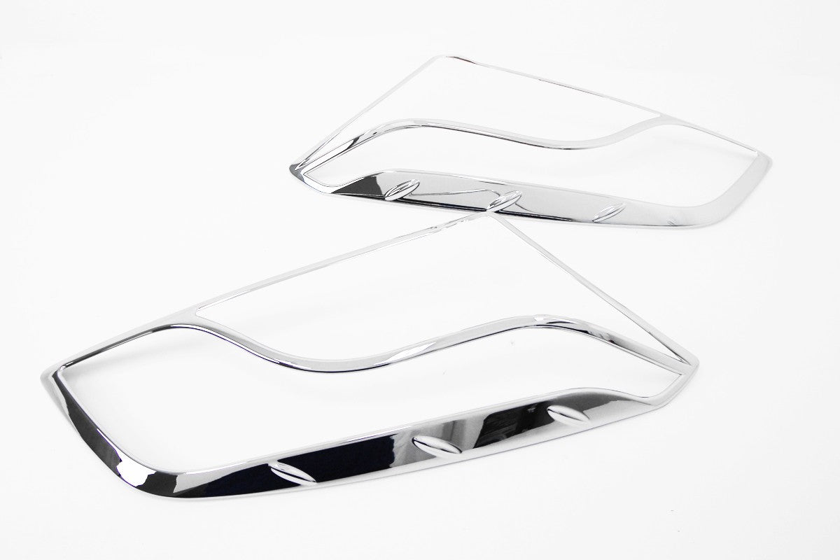 Auto Clover Chrome Headlight Lamp Trim Set for Chevrolet Trax 2012 - 2016