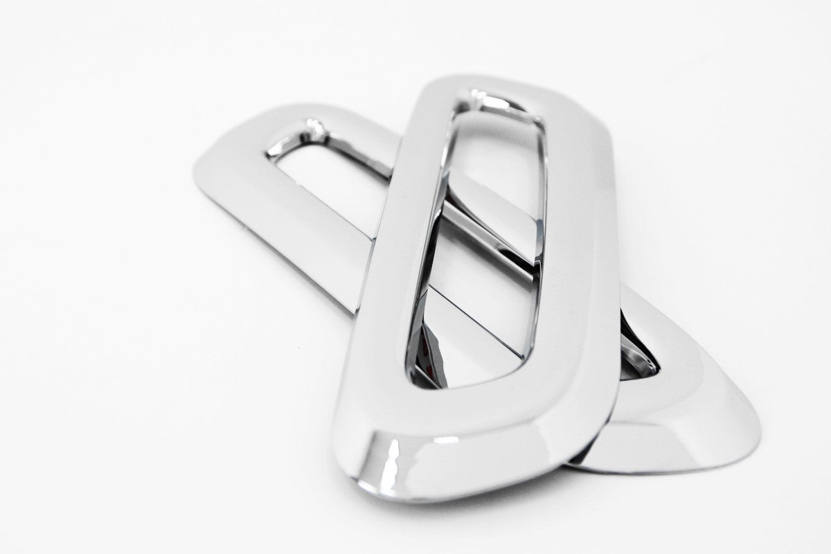 Auto Clover Chrome Front and Rear Fog Light Trim for Chevrolet Trax 2012 - 2016