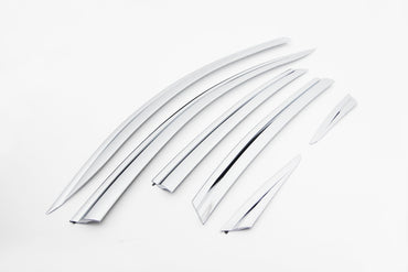 Auto Clover Chrome Wind Deflectors Set for Audi A6 2011 - 2018 (6 pieces)