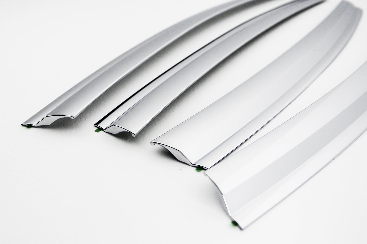 Auto Clover Chrome Wind Deflectors Set for Audi A6 2011 - 2018 (6 pieces)