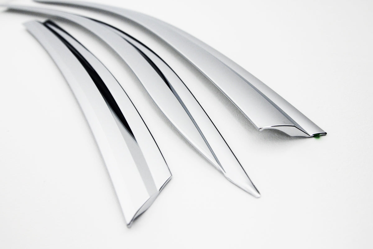 Auto Clover Chrome Wind Deflectors Set for Audi A6 2011 - 2018 (6 pieces)