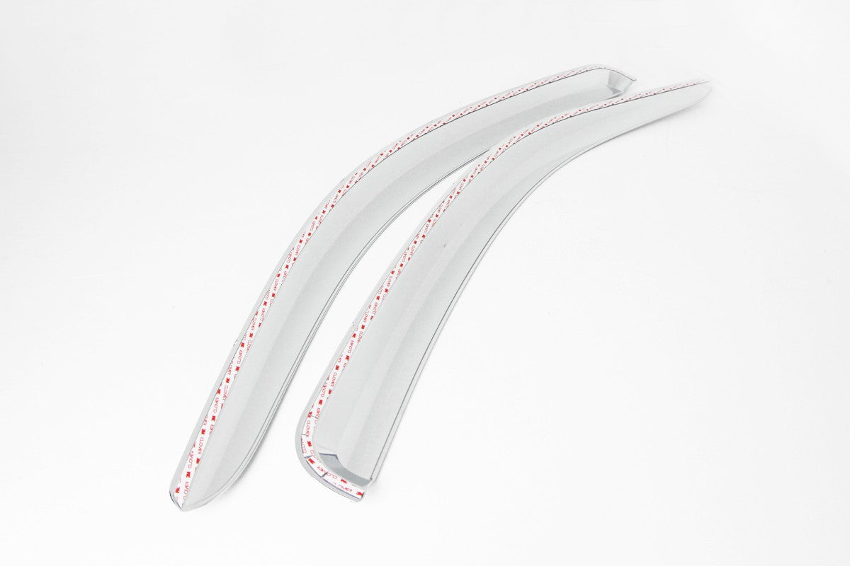 Auto Clover Chrome Front Wind Deflectors for Toyota Hilux 2005 - 2015 (2 pieces)