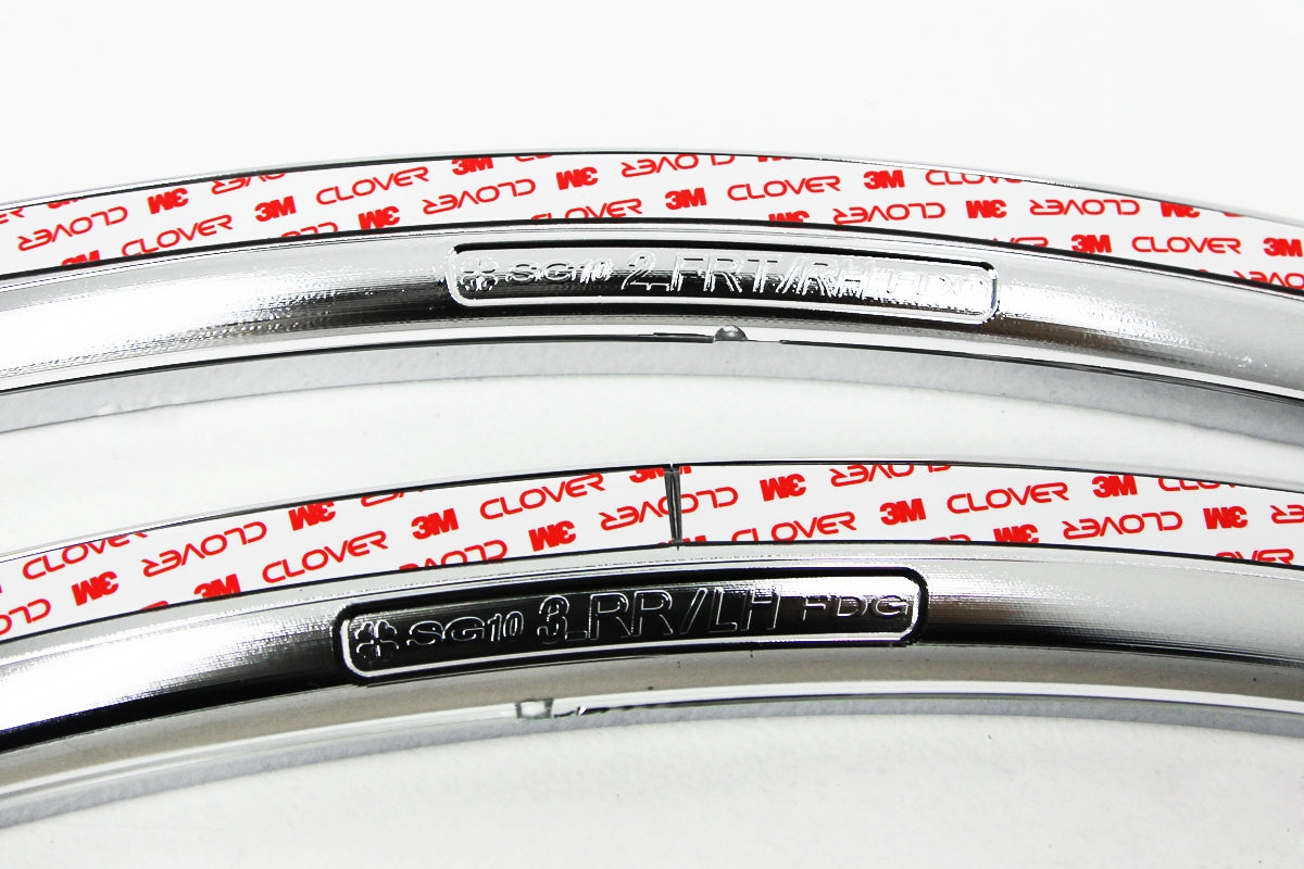 Auto Clover Chrome Wheel Arch Trim Set for Kia Sportage 2010 - 2015